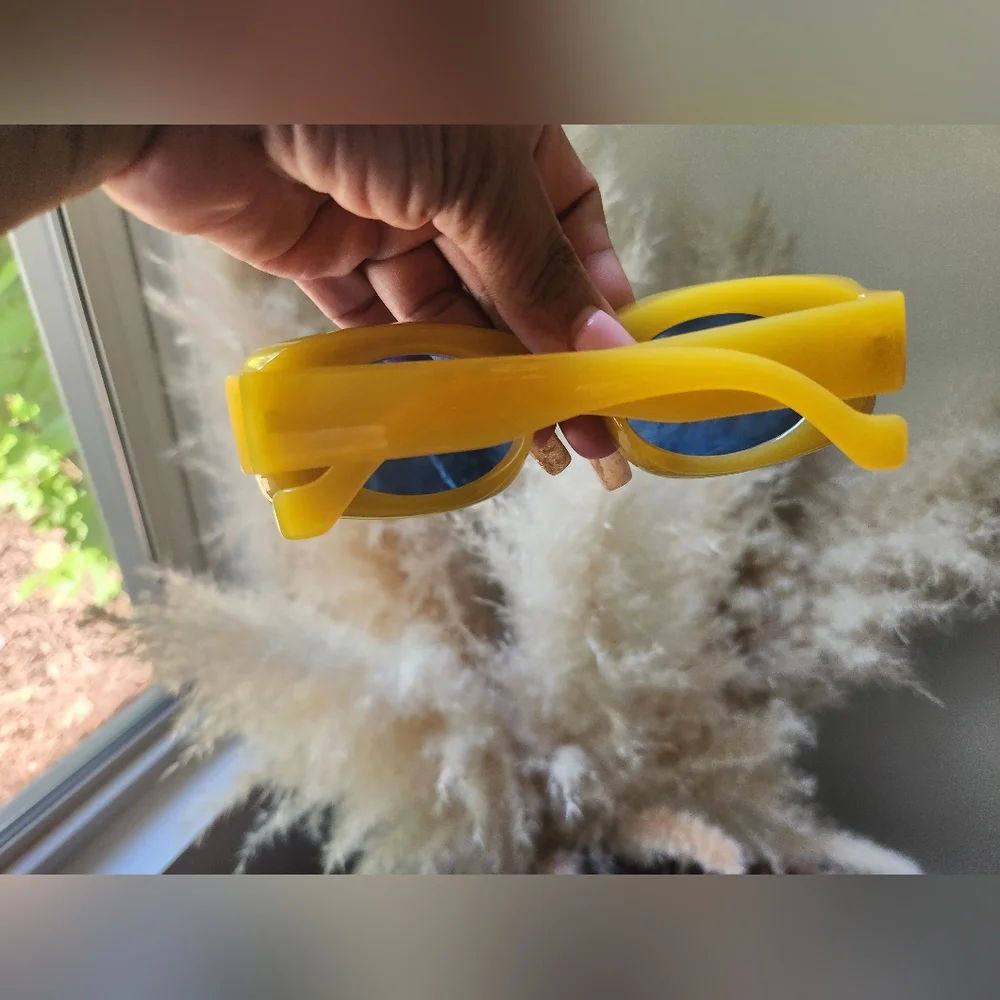 Retro-Style Inverted Frame Concave Sunglasses